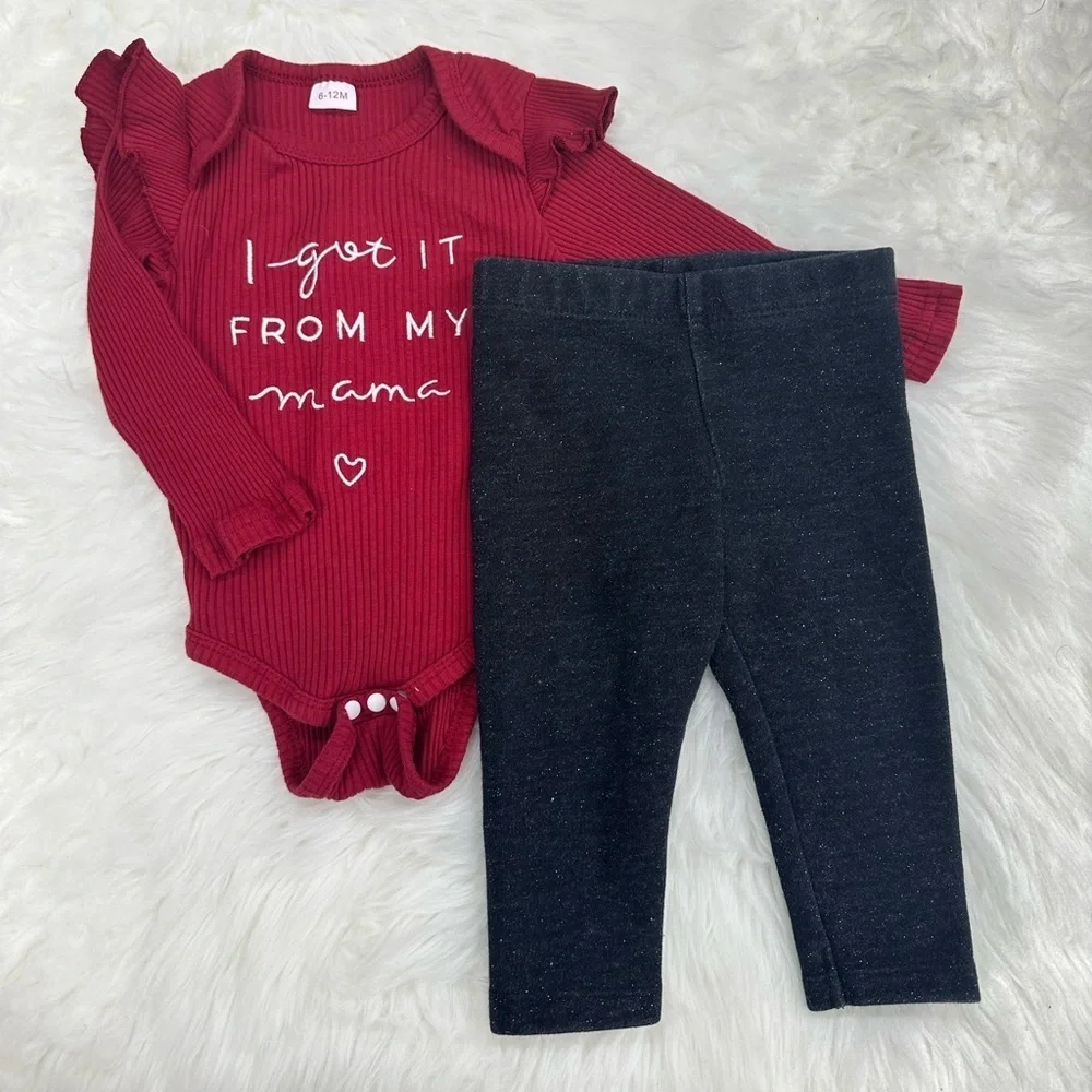 Baby Girl Matching Outfit 9 Months